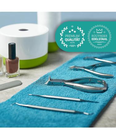 Sunglow 5-Part Nail Set | Premium Pedicure & Manicure Kit for Women & Men | Stainless Steel Nail Care Set with Nail Tui - Best Podology Tools - Buy Online on GoSupps.com