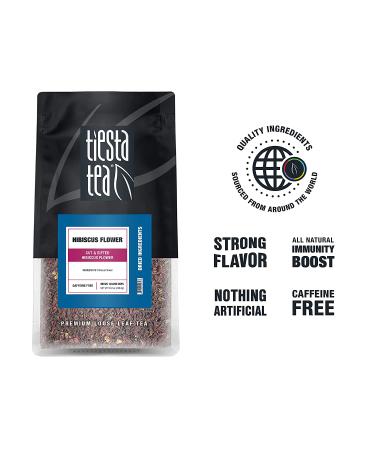 Tiesta Tea Hibiscus Flower Loose Leaf Tea - Caffeine Free, 16 oz | Premium Quality - Buy Online on GoSupps.com