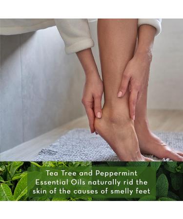 Tea Tree Oil Foot Scrub 12oz - Cleanses, Exfoliates, Fights Foot Odor - Ideal for Athletes - Pure Body Naturals - Buy Online on GoSupps.com