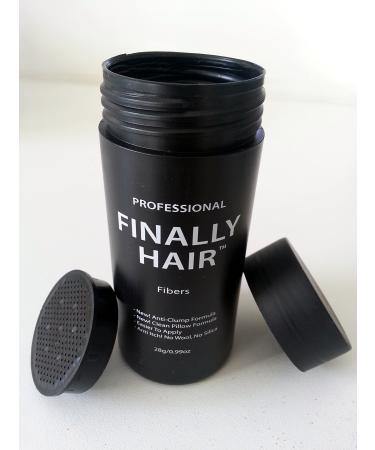 Finally Hair - Hair Fiber Applictor Bottle For Use With 456g Refill Used To Conceal Hair Loss (Empty Refillable Applicator Bottle)