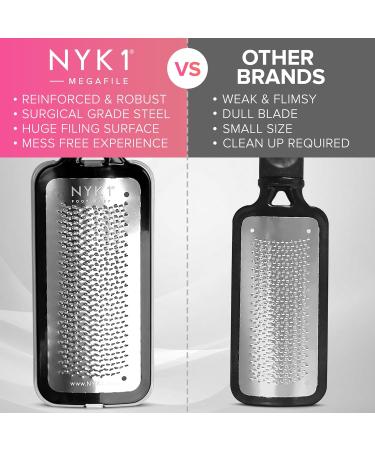 RUSTPROOF Callus Remover for Feet | XL Professional Pedicure Foot File & Spa Products | Effective Wet & Dry Dead Skin Scrubber - Non-Electric Foot Care Kit - Buy Online on GoSupps.com