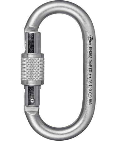 ALIENS Total Oval Steel Carabiner Silver TriLock | Durable & Secure Climbing Gear | International Shipping Available - Buy Online on GoSupps.com
