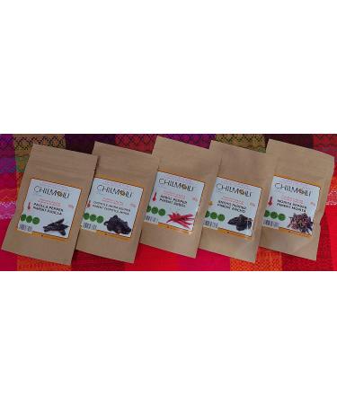 Chilmolli Pasilla authentic Mexican artisanal gourmet chilli powder mix 100g / M lange de poudre de chili Pasilla Gourmet/Chile Pasilla molido. Medium spiciness - Buy Online on GoSupps.com