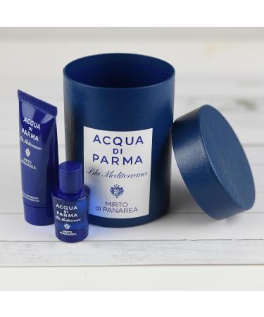 Acqua Di Parma Mens Cologne Sampler Sets - Mini Blu Mediterraneo Mirto di Panarea 0.17 oz EDT + Shower Gel 0.67 oz - Mediterranean Perfume for Men and Women - Buy Online on GoSupps.com