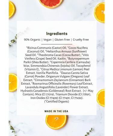 Mom's Secret 100% Natural Lip Gloss - Organic, Vegan, Gluten Free, Cruelty Free - Made in USA - 0.18 oz (No Way Rose) - Buy Online on GoSupps.com