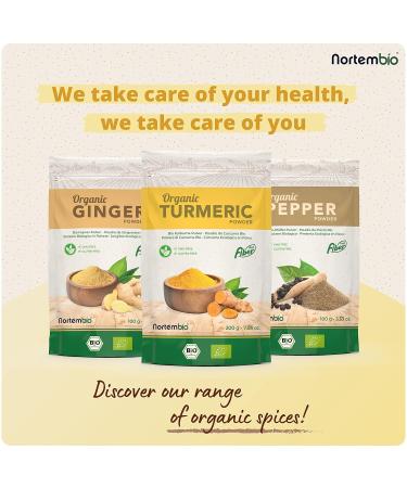 Nortembio 100g Biological Ginger Powder | 100% Natural Vegan Gluten-Free - Perfect for Infusions! - Buy Online on GoSupps.com