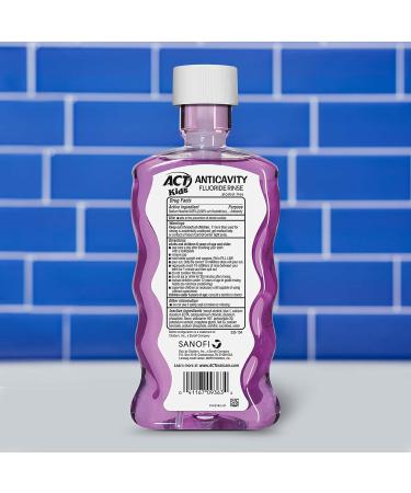 ACT Kids Anticavity Fluoride Rinse Groovy Grape 16.9 fl. oz. & Bubble Gum Blowout 16.9 fl. oz. Bundle - Buy Online on GoSupps.com