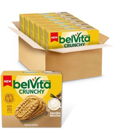belVita Breakfast Bars Biscuits Vanilla Mocha 6 Boxes of 5 Packs (4 Biscuits Per Pack)