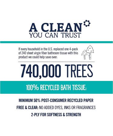 Seventh Generation Toilet Paper 100% Recycled Bath Tissue - 48 Rolls - Buy Online on GoSupps.com