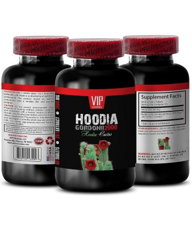 Hoodia Gordonii Extract 2000 20:1 - Digestion Support Supplement - 3 Bottles, 180 Tablets - Buy Online on GoSupps.com
