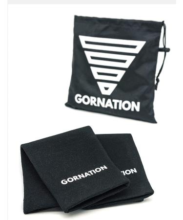 Gornation Elbow Bandages - Elastic Sleeves for Calisthenics & Bodybuilding - Unisex Fitness Support - 1 Pair Black - Buy Online on GoSupps.com