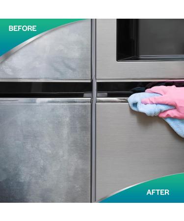 Buy Stainless Steel Cleaner & Kitchen Polish Spray - 14 oz | Removes Grease Fingerprints & Water Marks - Ideal for Refrigerators Ovens & Grills - Buy Online on GoSupps.com
