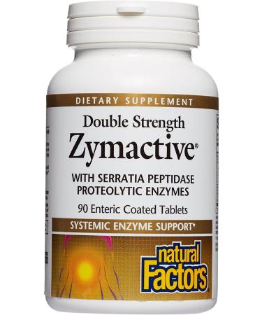 Natural Factors Zymactive Double Strength â€“ 90 Enteric Coated Tablets for Digestive Health - Buy Online on GoSupps.com
