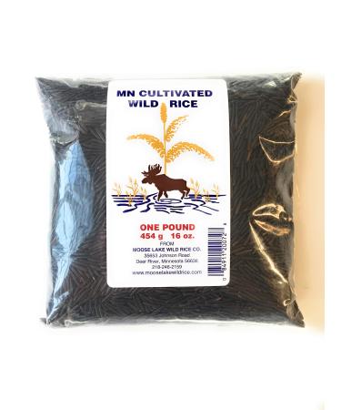 Moose Lake Wild Rice - Minnesota Cultivated Wild Black Rice with Recipes - Hand Harvested Wild Rice - 16 oz