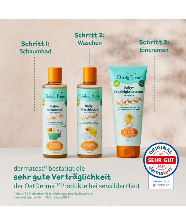 Childs Farm Oatderma Baby Wash Lotion 250ml | Perfume-Free Gentle Skin Care for Babies & Children | Eczema Safe for Newborns - Buy Online on GoSupps.com