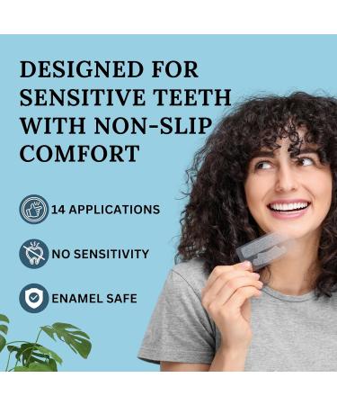 Ultra Teeth Whitening Strips with Papain - 28 Piece Sensitive Formula for Reduced Sensitivity | Non-Slip Whitening Strips for Coffee & Wine Stains | 14 Applications - Buy Online on GoSupps.com