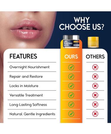 Lip Mask Overnight with Hyaluronic Acid & Collagen Lip Sleeping Mask for Dry Cracked Lips Moisturizing Hydrating Exfoliating Night Treatment for Lip Care (Peach) (0.7 Honey) Honey 0.7 Fl Oz (Pack of 1) - Buy Online on GoSupps.com