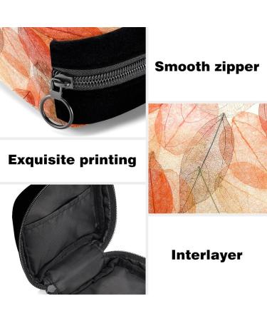 GIAPB Period Bag - Abstract Autumn Leaves Color79 | Sanitary Napkin Storage and Makeup Pouch - Buy Online on GoSupps.com