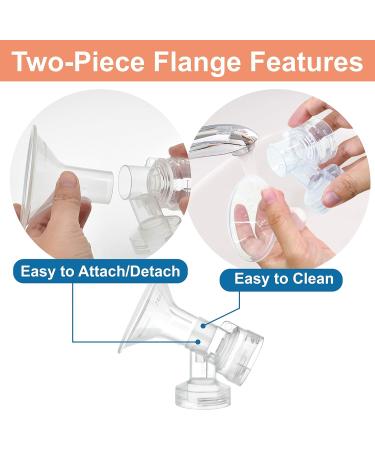 Maymom Myfit 30mm Shields for Medela Breast Pump - Compatible with Personalfit Freestyle Harmony Maxi Flex Connectors - 2 Pack - Buy Online on GoSupps.com