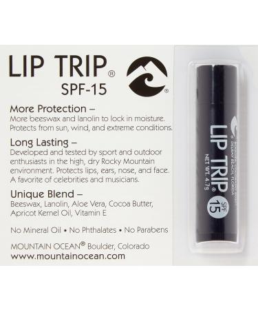 Lip Trip SPF 15 Vanilla Lip Balm 0.25 Oz - Pack of 12 - Buy Online on GoSupps.com
