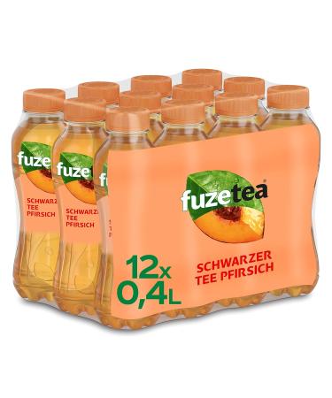 Buy Fuze Tea Peach & Hibiscus - Refreshing Fusion of Tea Juice & Herbs | 12 x 400 ml - Sustainable & Convenient Bundle - Buy Online on GoSupps.com