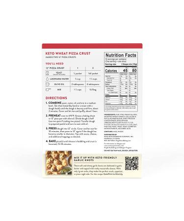 King Arthur Baking Keto Pizza Crust Mix  1g Net Carbs Per Serving  Low Carb & Keto Friendly  10.25 oz - Buy Online on GoSupps.com