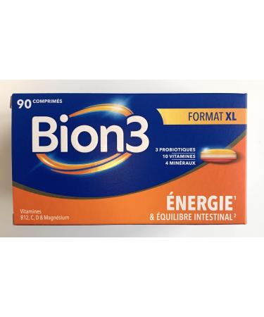 Bion3 BION 3 Vitalit - 3 souches Microbiotiques 10 Vitamines et 4 Min raux - Format Eco 90 comprim s