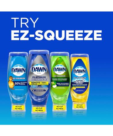 Dawn EZ-Squeeze Platinum Dishwashing Liquid Dish Soap Refreshing Rain Scent 535 ml (Pack of 3) + Dawn Non-Scratch Kitchen DIsh Sponges (Pack of 2) 321 ml (Pack of 5) - Buy Online on GoSupps.com