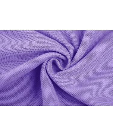 TACVASEN Men's Outdoor Sport Performance Polo Short Sleeve Shirt - Light Purple (Large) #33 - Buy Online on GoSupps.com