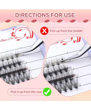 PROUSKY Eyelash Extensions - 100 Cluster Lashes Pack for DIY - Thickness 8mm 10mm 12mm 14mm - Buy Online on GoSupps.com