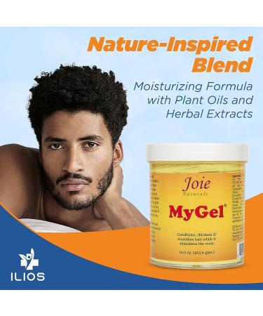 Joie Naturals My Gel Hair Gel Set with Styling Comb - Moisturizing Formula for Curly Hair Twists, Braids, Locks - 16oz - Buy Online on GoSupps.com