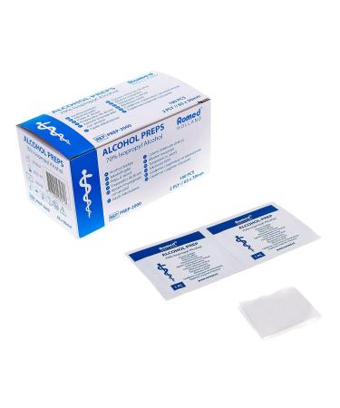 Romed 2-Ply Alcohol Swabs | 30x65mm | 200 pcs with Medi-Inn Storage Box - Buy Internationally - Buy Online on GoSupps.com