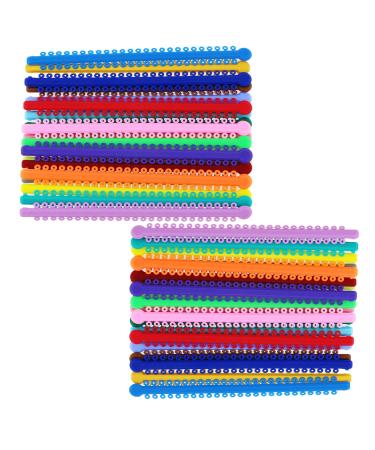 2000 Pcs Multicolored Braces Rubber Orthodontic Ligature Ties O-Rings Elastic Bands for Braces