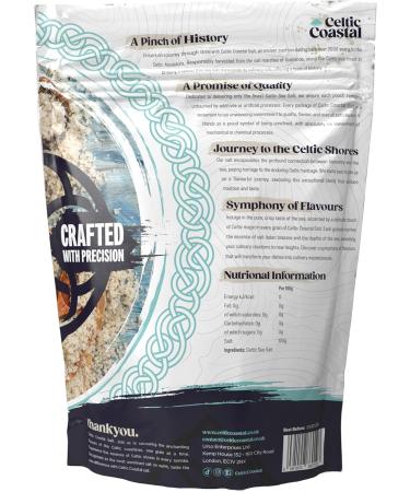 Celtic Coastal 750g Sea Salt | Premium Hand Harvested Light Grey Celtic Salt with 82 Minerals | Ideal for Cooking, Baking, Pickling & Finishing - Buy Online on GoSupps.com