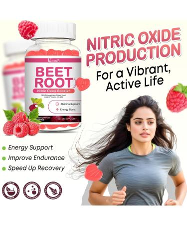Beet Root Gummies - Nitric Oxide Beet Gummies for Circulation Support Nitric Oxide Production - with Grape Seed Hawthorn Berry Hibiscus Organic Non-GMO 60 Gummies Beetroot 60 Count (Pack of 1) - Buy Online on GoSupps.com