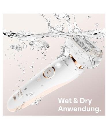 Buy Braun Silk- pil 9 Flex Epilator for Women - 5 Attachments Flexible Head White/Gold | International Shipping Available - Buy Online on GoSupps.com