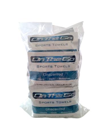 On The Go Towels Unscented Large Body Wipes (25)