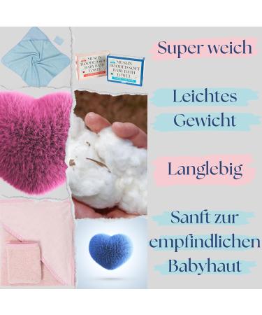 Tagopia 100% Cotton Baby Hooded Towel for Girls - Soft Muslin 75x80cm Perfect Newborn Bath Essentials - Buy Online on GoSupps.com