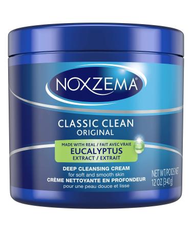 Noxzema Classic Clean Cleanser Original Deep Cleansing Eucalyptus Original - 12 Oz (Pack of 6) Eucalyptus Original 12 Ounce (Pack of 6)