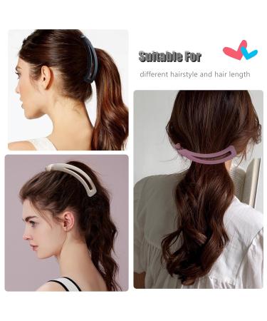 Eyegla 6-Piece Colored Banana Hair Clip Set for Thick Hair - Non-Slip Ponytail Holders for Women & Girls - Buy Online on GoSupps.com