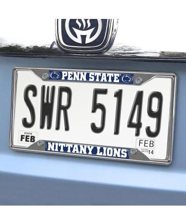 FanMats 14880 Penn State Nittany Lions Chrome Metal License Plate Frame - Team Colors - 6.25 x 12.25 - Buy Online on GoSupps.com