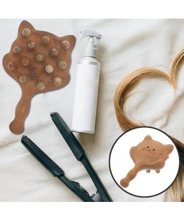 Beavorty Wooden Head Skin Massage Comb - Sandalwood Hair Growth & Pet Massage Stimulator for Women - Buy Online on GoSupps.com