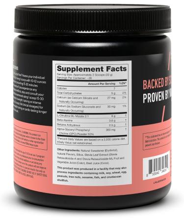 LEGION Pulse Pre Workout Supplement - All Natural Nitric Oxide Preworkout Drink Creatine Free Naturally Sweetened Beta Alanine Citrulline Alpha GPC - Caffeine Free Strawberry Kiwi Pre Workout Powder - Buy Online on GoSupps.com