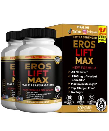 GREENVIFY Eros Lift Max Male Performance Supplement Extra Strength Organic Maca Root (2)