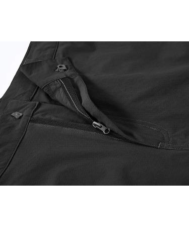 BASUDAM Men's Cargo Hiking Shorts - Quick Dry Stretch Work Shorts | 6 Pockets, Lightweight for Camping & Travel - Black 36 - Buy Online on GoSupps.com
