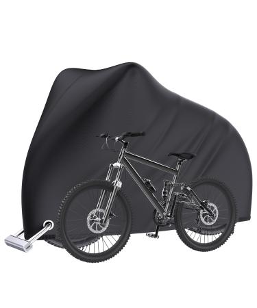 Senders bicycle cover waterproof 190t bicycle garage bicycle protective cover with castle holes waterproof protection against snow dust rain uv 200x70x110cm with bag