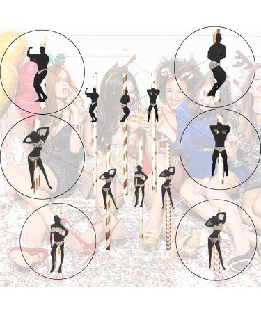 Bachelorette Party Decorations Straws 36PCS Stripper Dancing Men Confetti Straws Bachelorette Party Supplies Confetti Straws (Rose Gold) - Buy Online on GoSupps.com