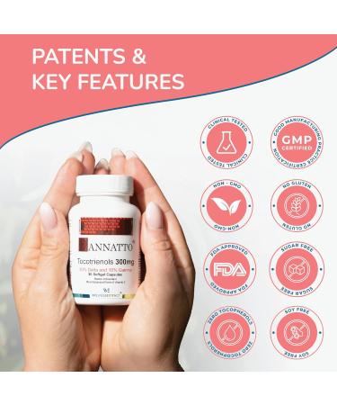 E Annatto Tocotrienols Deltagold 300mg Vitamin E Tocotrienols Supplements 60 Softgel Capsules Tocopherol Free Supports Immune Health & Antioxidant Health (90% Delta & 10% Gamma) - Buy Online on GoSupps.com