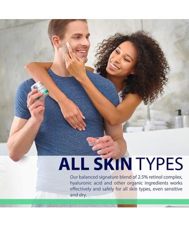 Retinol Cream with Hyaluronic Acid for Anti-Aging and Dry Skin - Collagen Face Moisturizer for Fine Lines - Day and Night Face Moisturizer - Buy Online on GoSupps.com