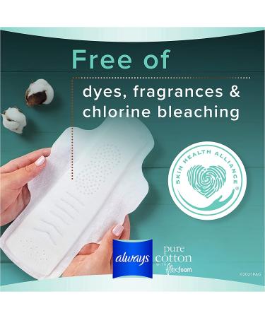 Always Pure Cotton Flexfoam Pads Size 4 Overnight Absorbency with Wings - 20 Count x 3 Packs - Buy Online on GoSupps.com